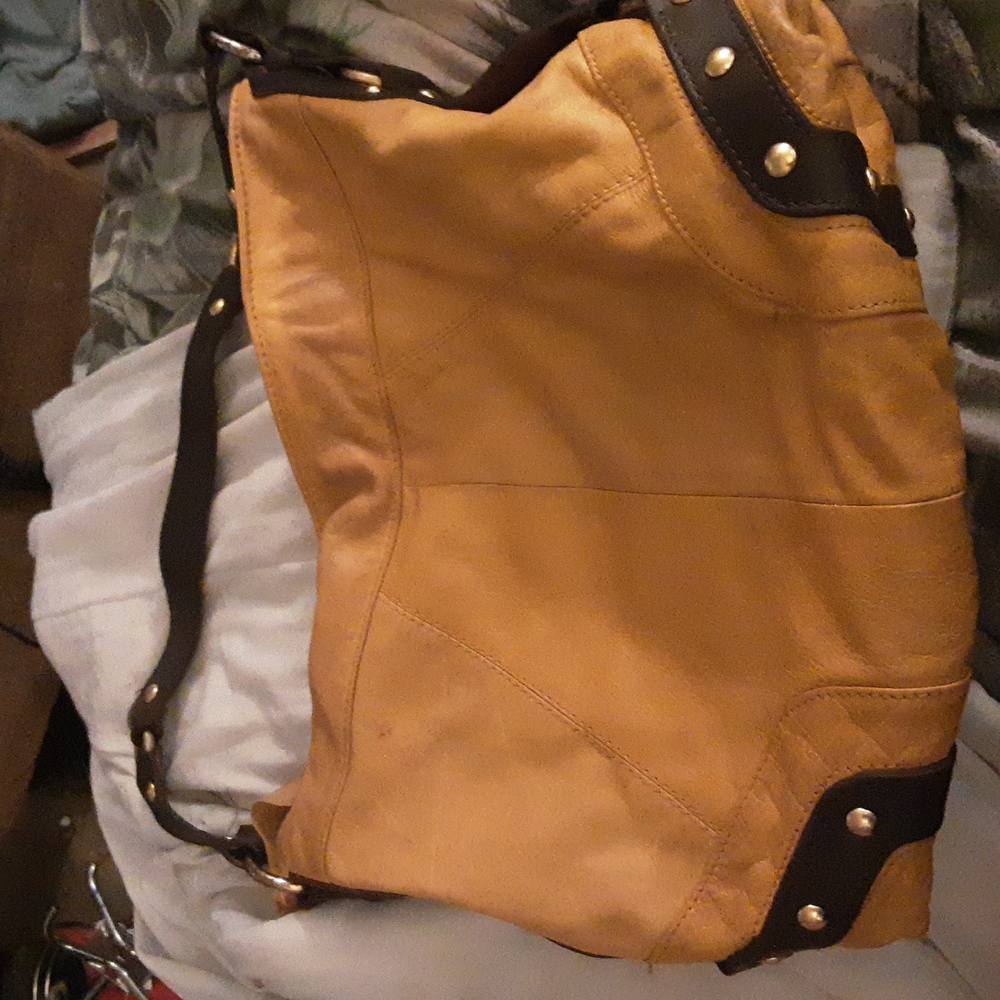 TASCHE TAN LEATHER PURSE
